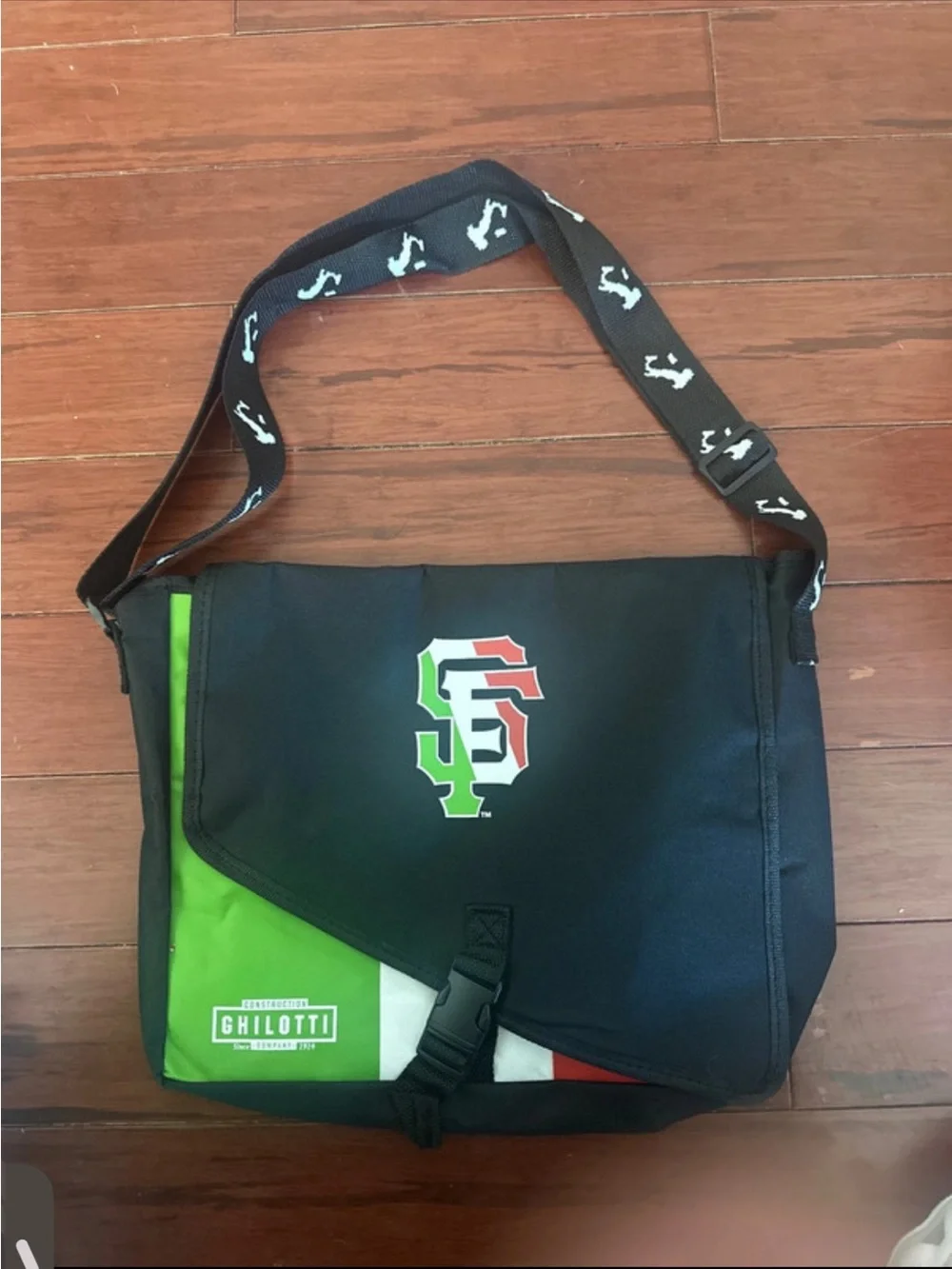 SF Giants MLB Italian Heritage Night Messenger Bag - SGA Brand New